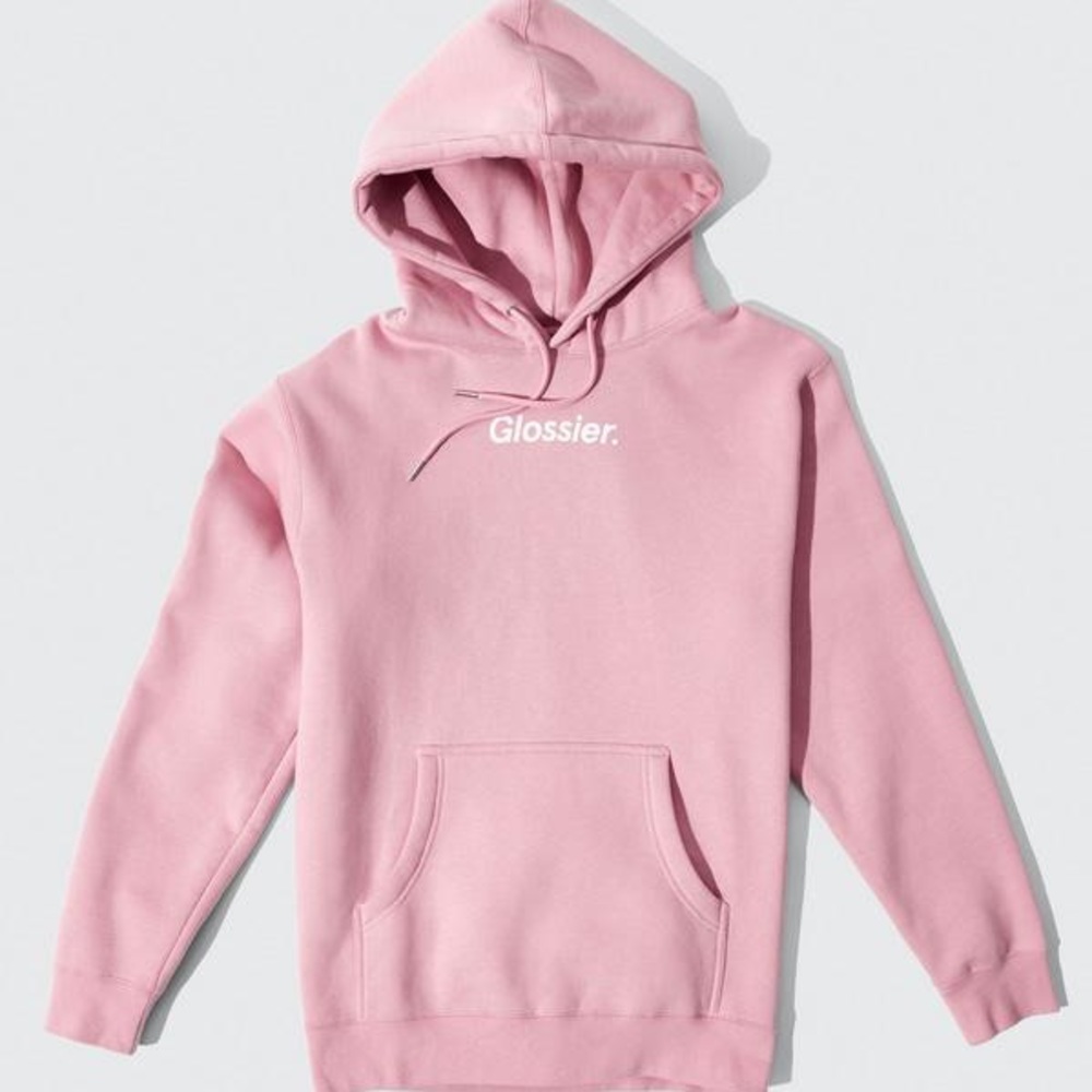 NWT🍓GLOSSIER- Pink hoodie in size XL-SOLD OUT